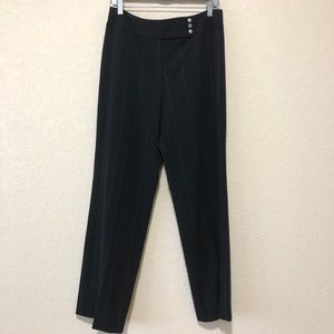 Larry Levine Wide Leg Stripe Dress Pants Sz 12